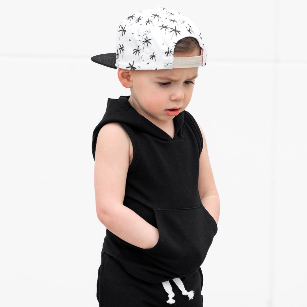 BAMBOO HOODIE TANK- Midnight - HoneyBug