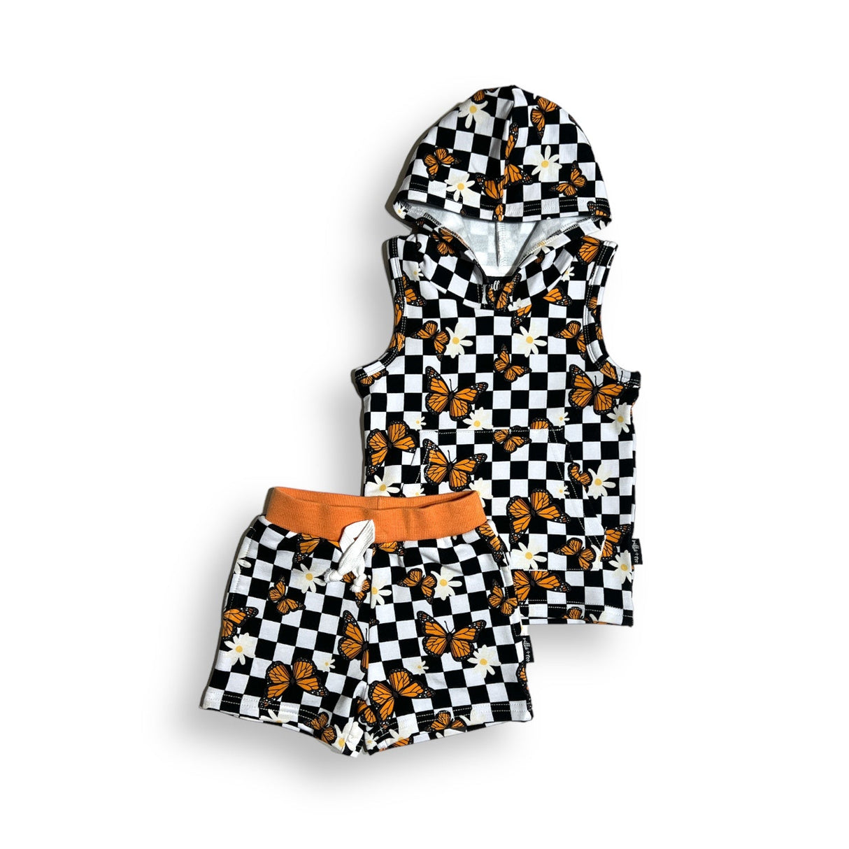 BAMBOO HOODIE TANK- Butterflies - HoneyBug