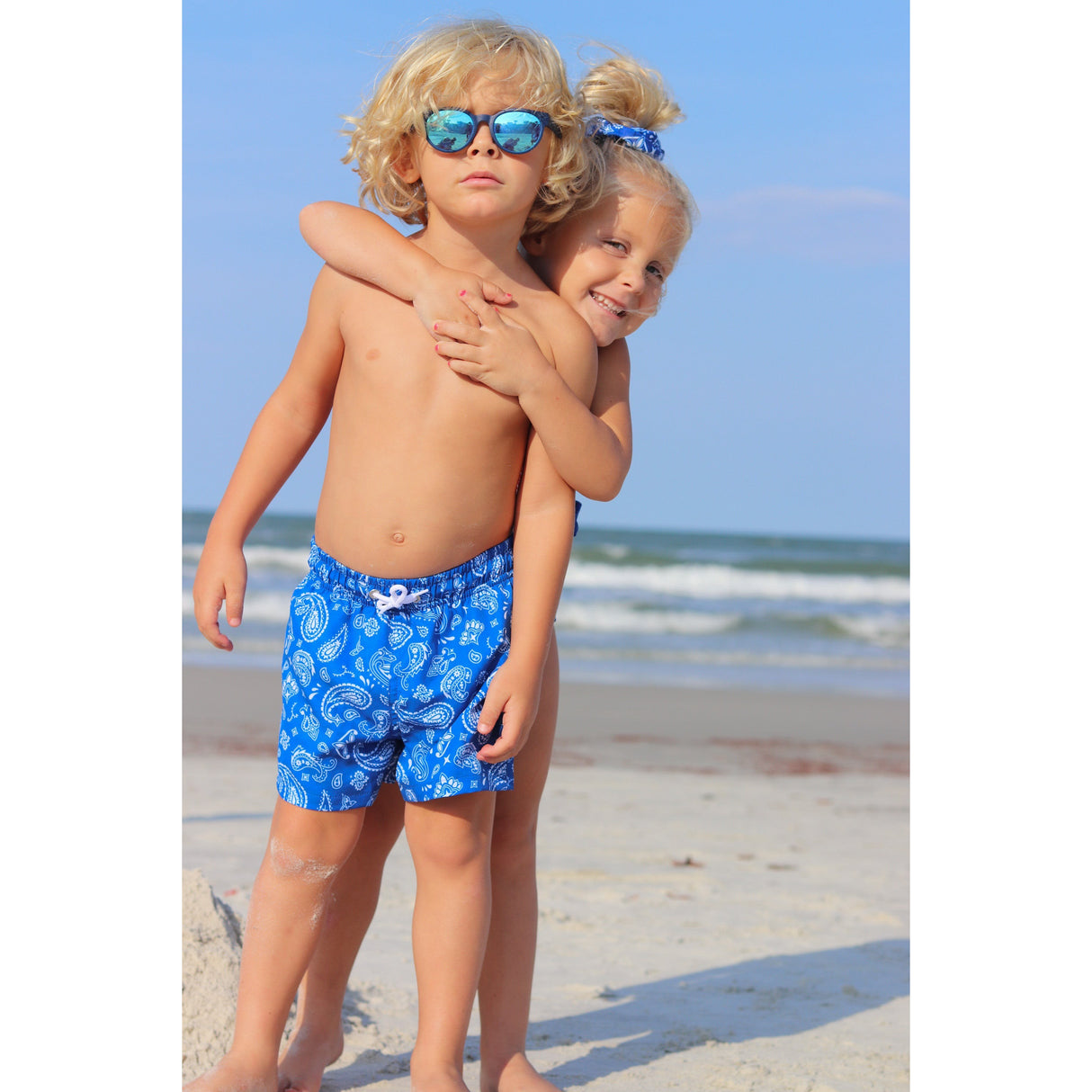 Blue Glory Trunks - HoneyBug