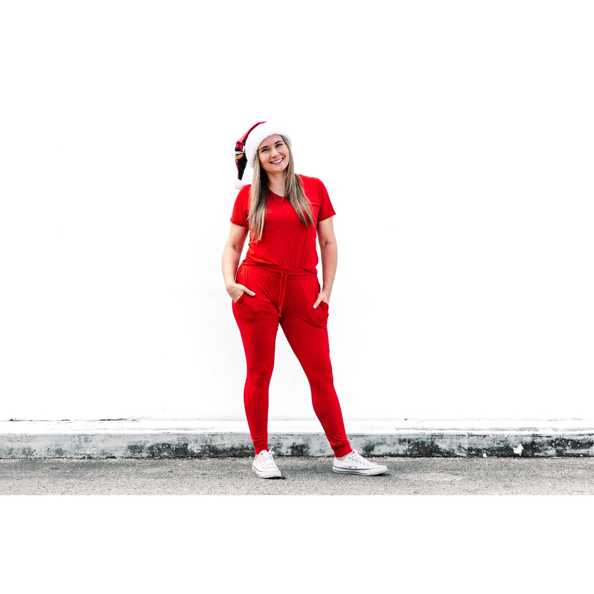 MAMA JOGGERS- Red - HoneyBug