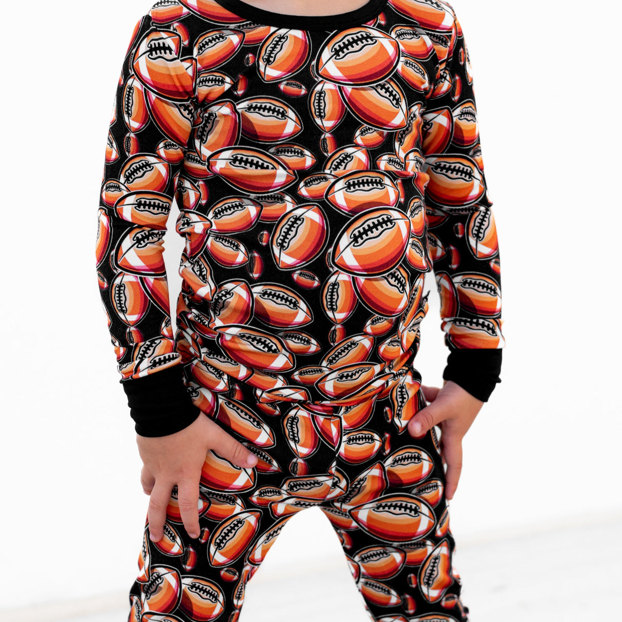 LONG SLEEVE 2 PIECE SETS- Football - HoneyBug