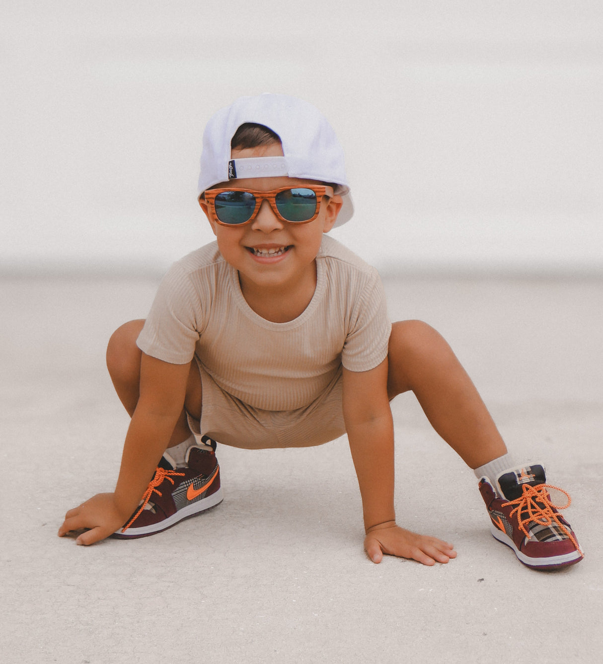 TWO PIECE SHORTIE SET- Clay Ribbed - HoneyBug