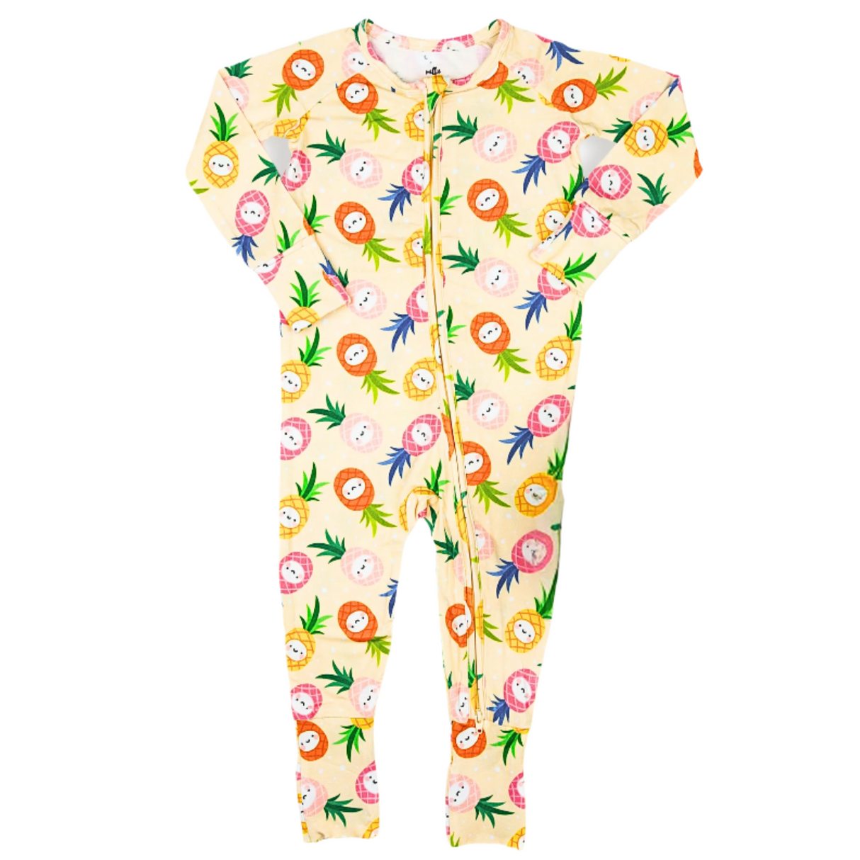 ZIP ROMPER - Kawaii Pineapple - HoneyBug