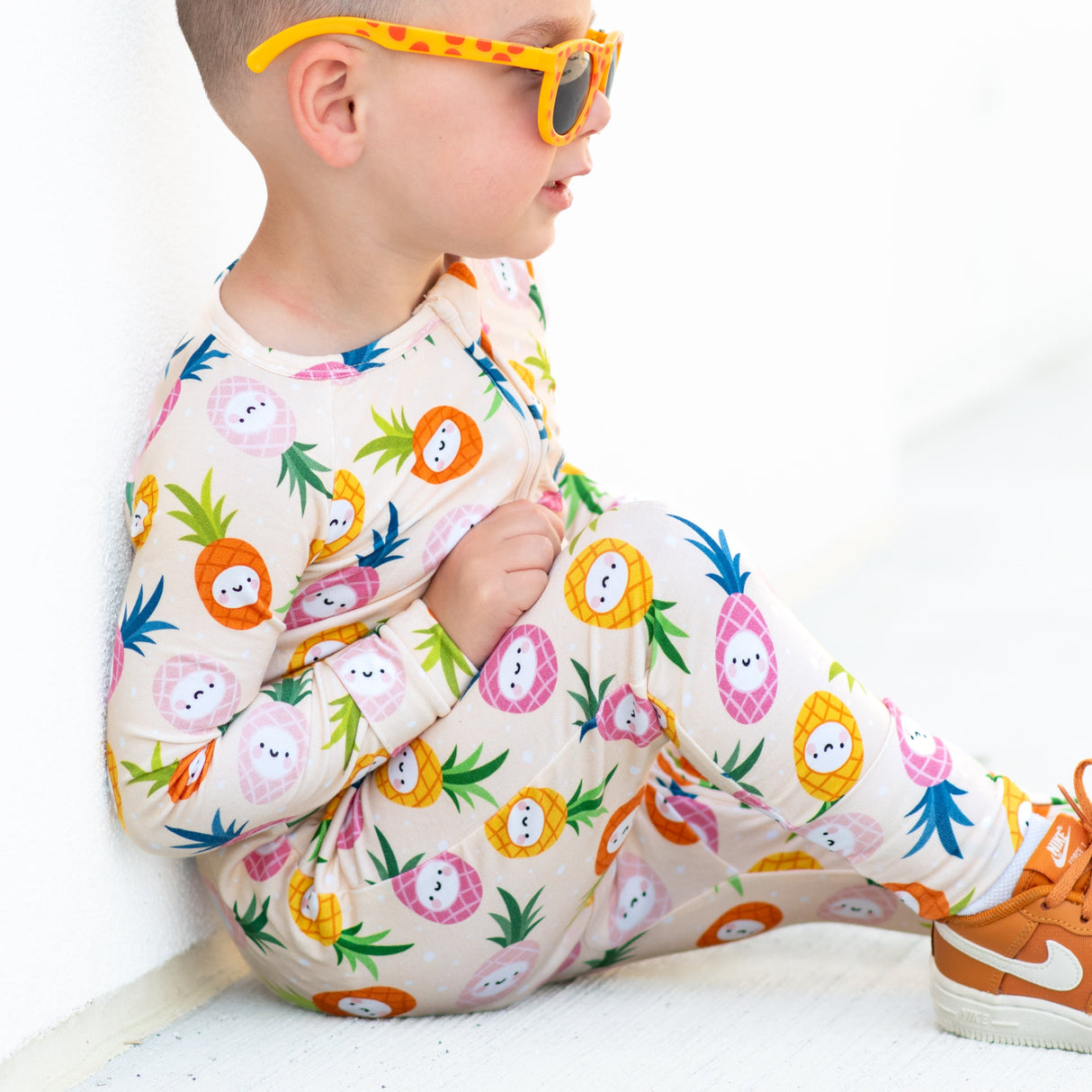ZIP ROMPER - Kawaii Pineapple - HoneyBug