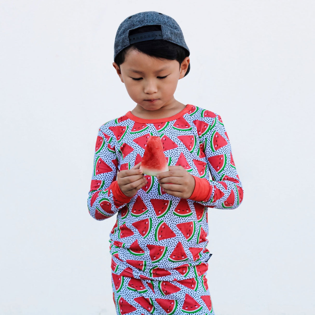 LONG SLEEVE 2 PIECE SETS- Kawaii Watermelon - HoneyBug