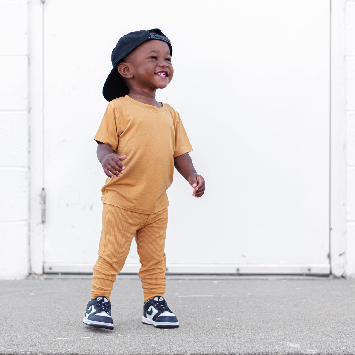 BAMBOO RIB LEGGINGS- Honey Mustard - HoneyBug