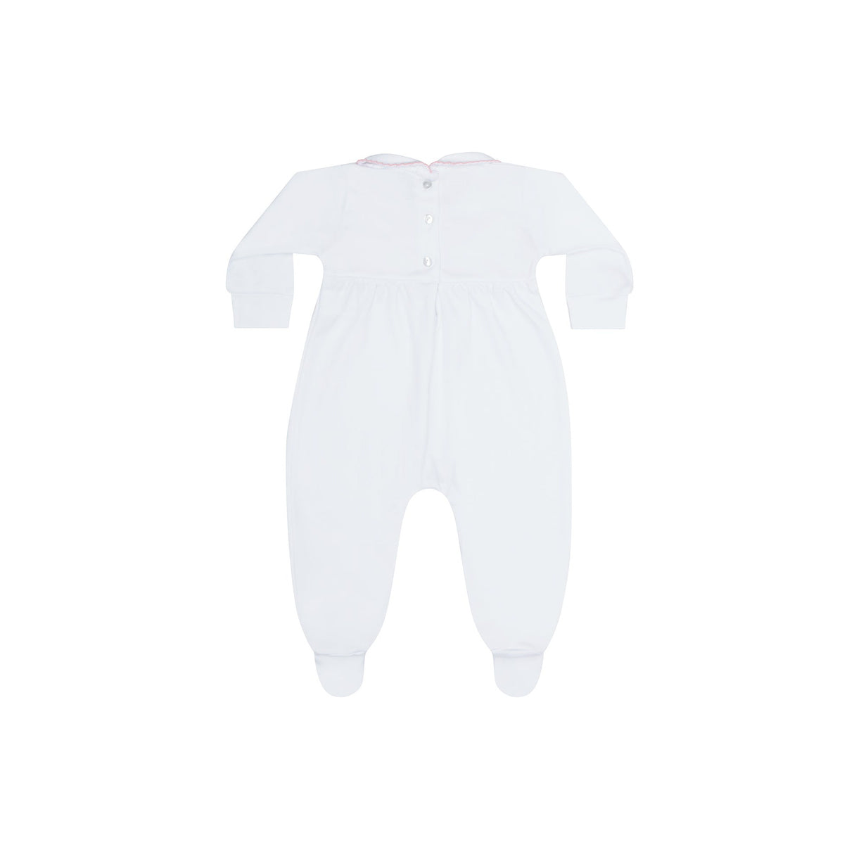 Heart Smocked Footie - HoneyBug