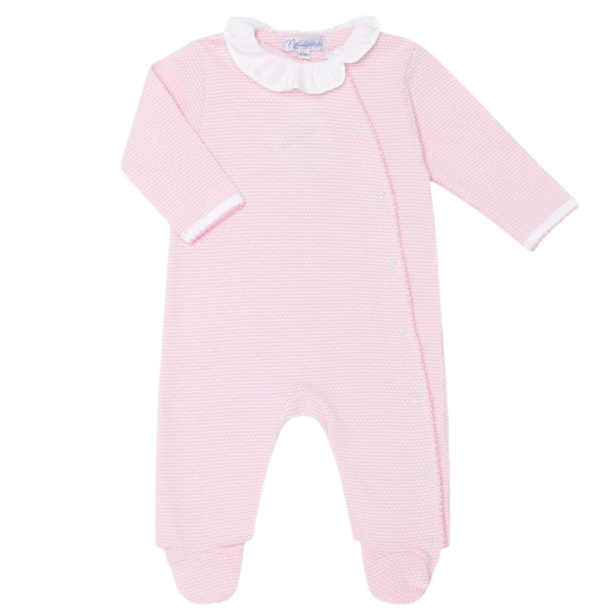 Pink Bubble Crossover Footie - HoneyBug