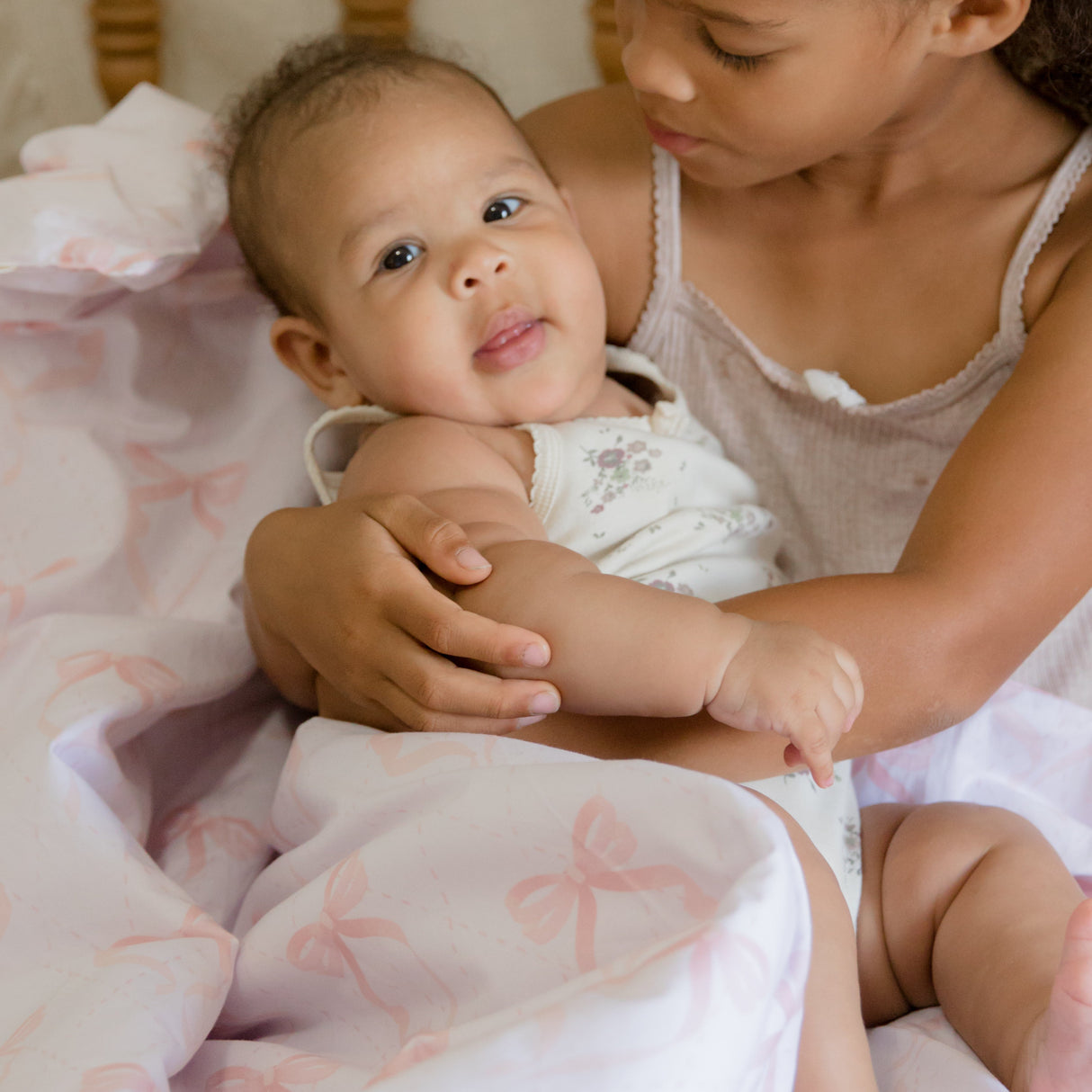 Ribbon Crib Quilted Blanket