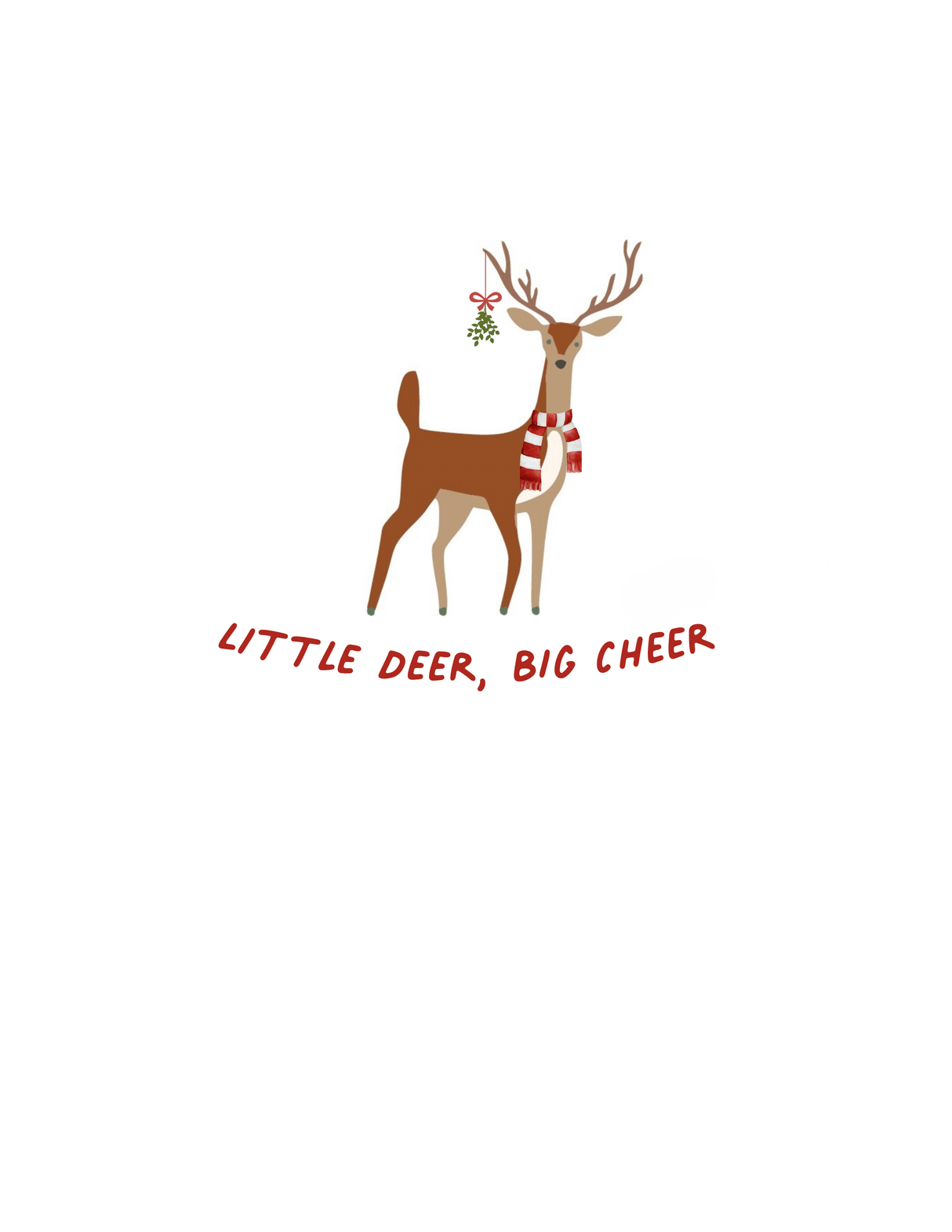 graphic tee | little deer big cheer - HoneyBug