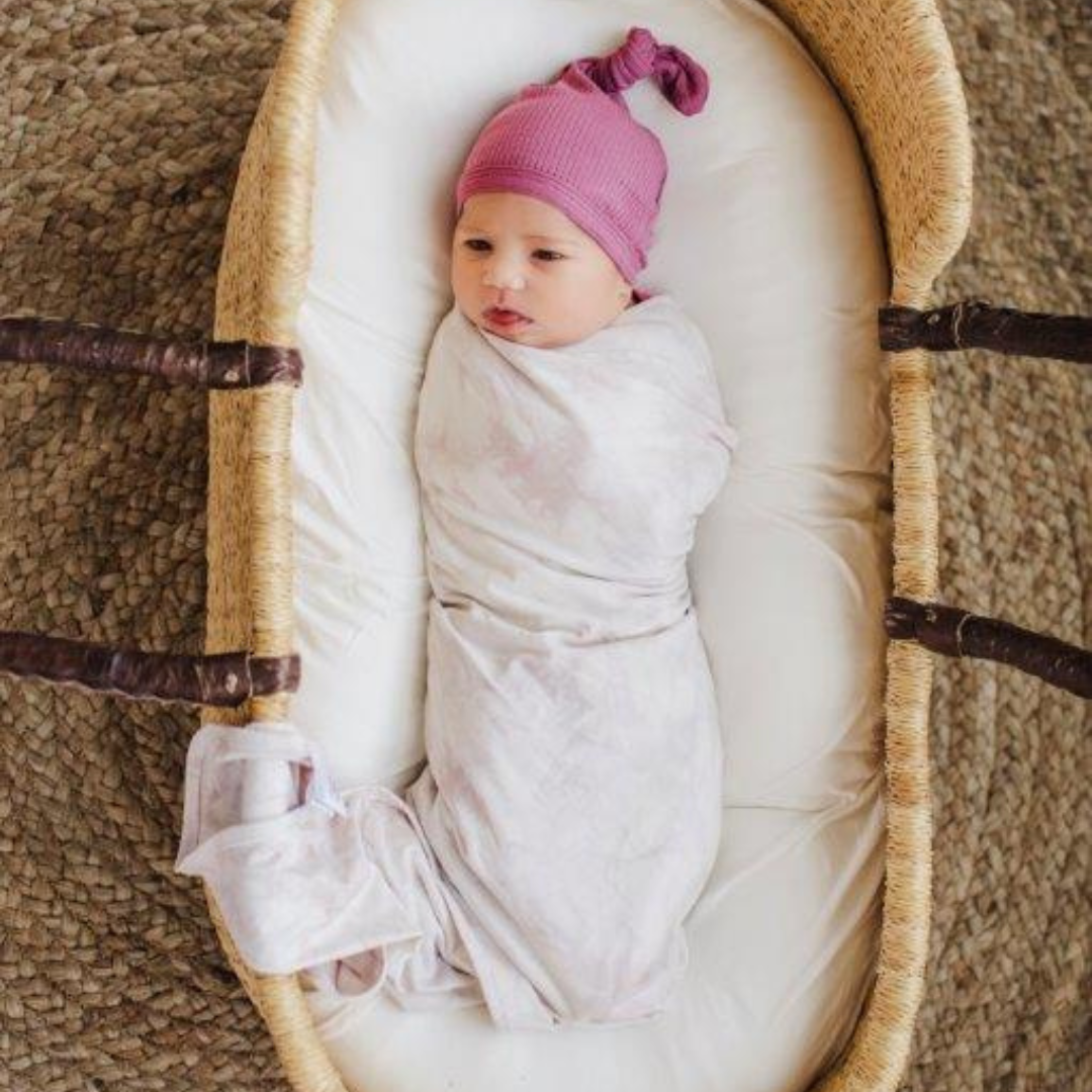 Snuggle Swaddle - Champagne Marble - HoneyBug