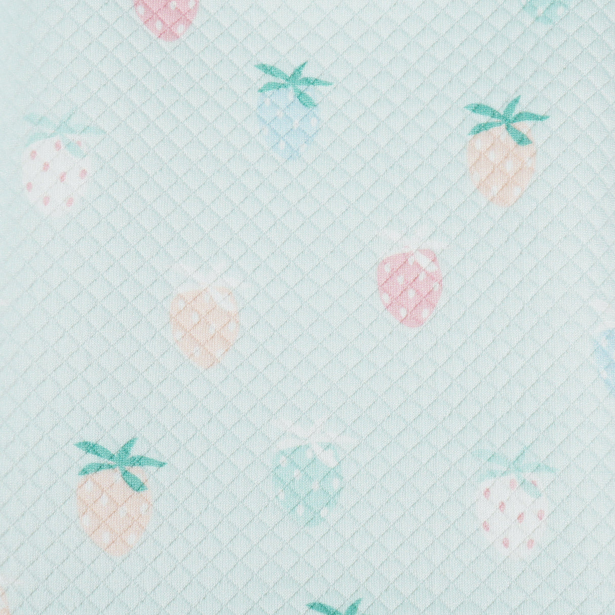 Strawberry Pattern Printed Knit Blanket - HoneyBug