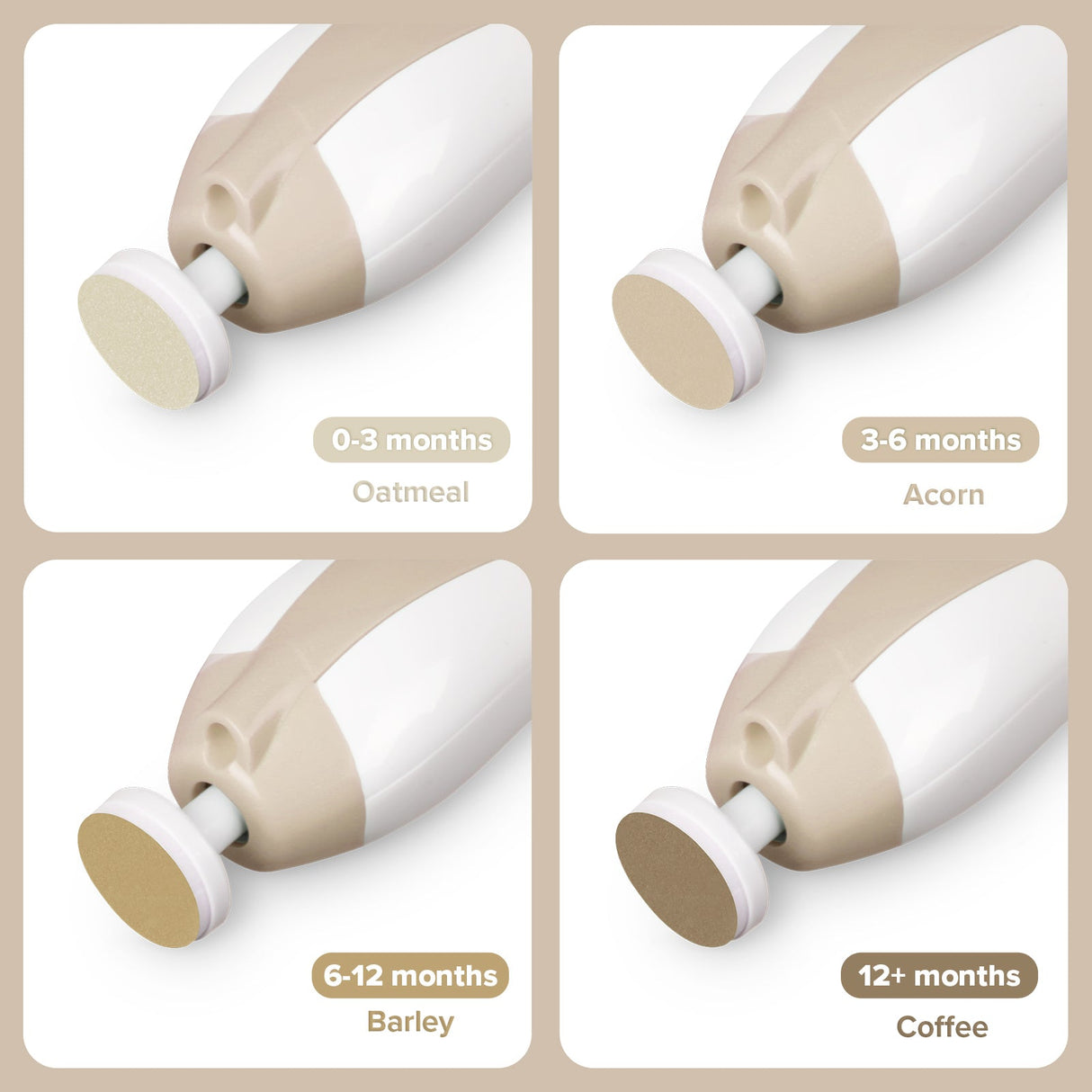 Haakaa Baby Nail Care Set - Acorn - HoneyBug