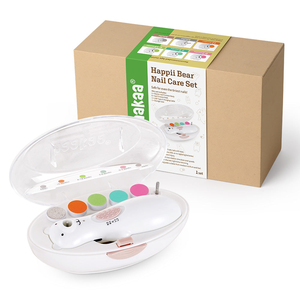 Haakaa Happii Bear Rechargeable Nail Trimmer Set - HoneyBug