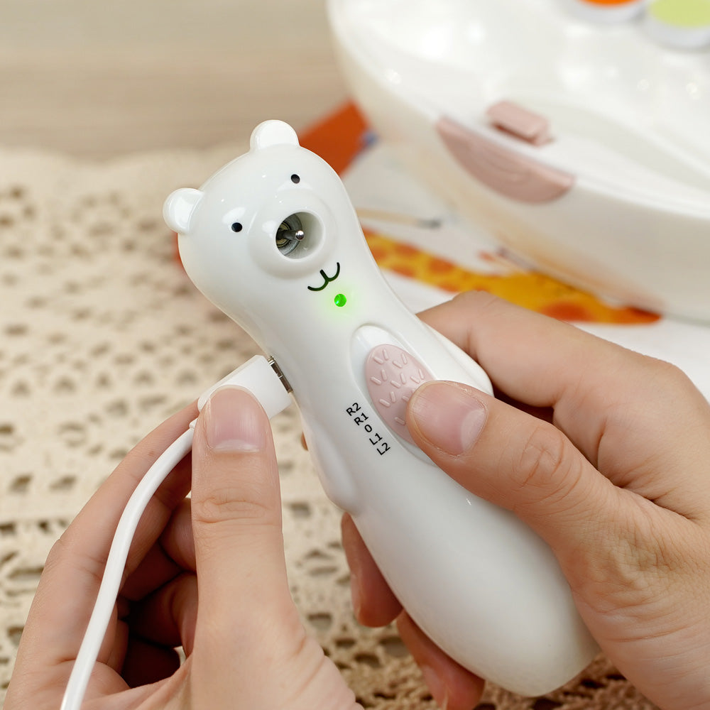 Haakaa Happii Bear Rechargeable Nail Trimmer Set - HoneyBug