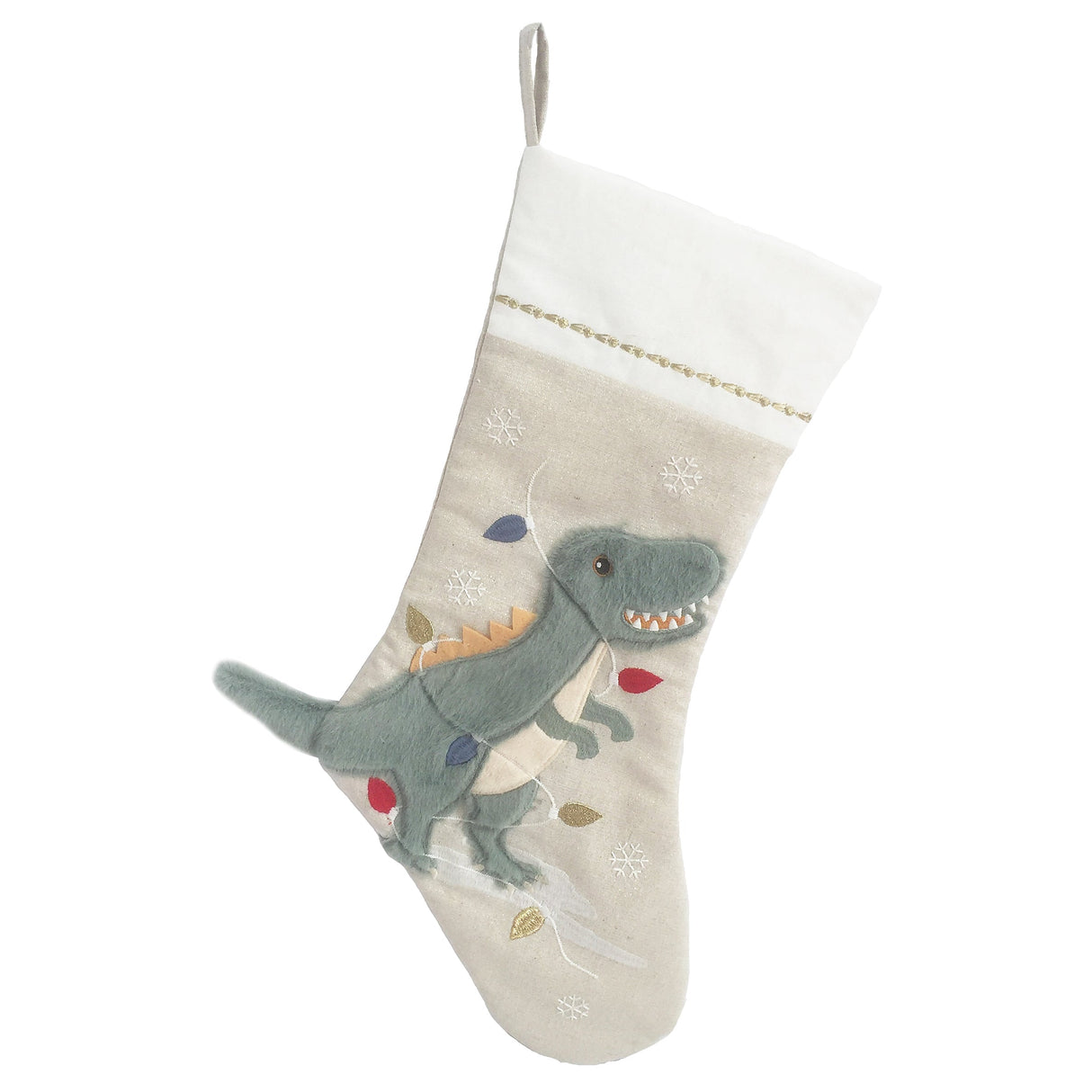 Festive Dino Stocking - HoneyBug