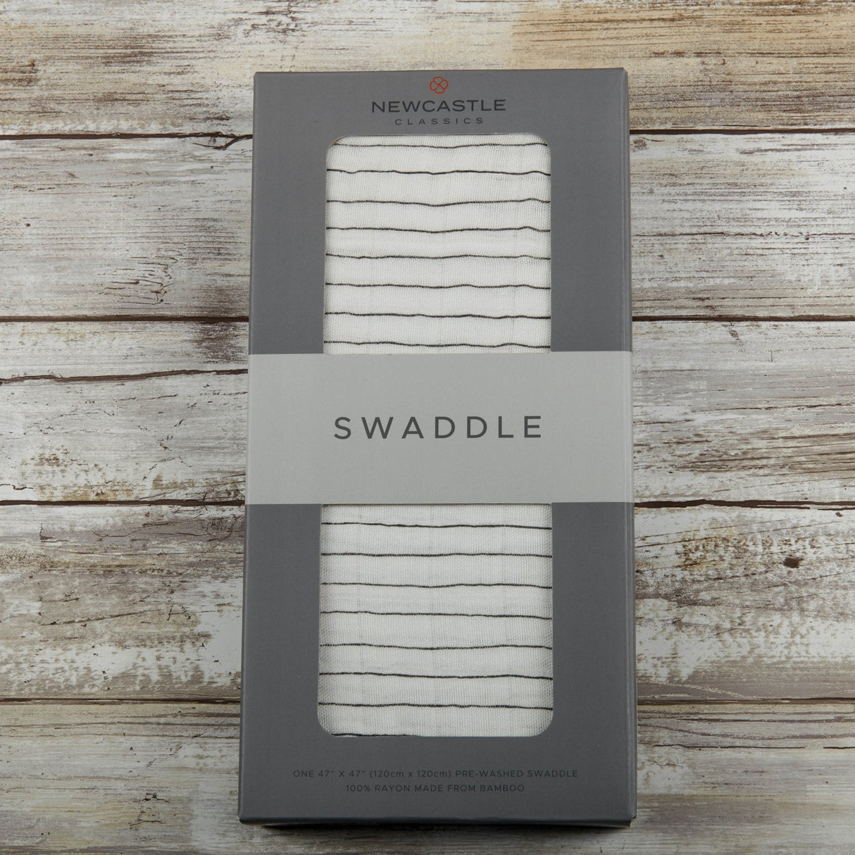 Pencil Stripe Bamboo Swaddle