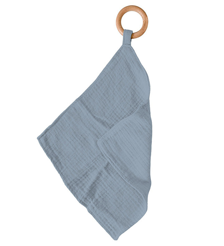 Blue Fog Cotton Newcastle Teether - HoneyBug