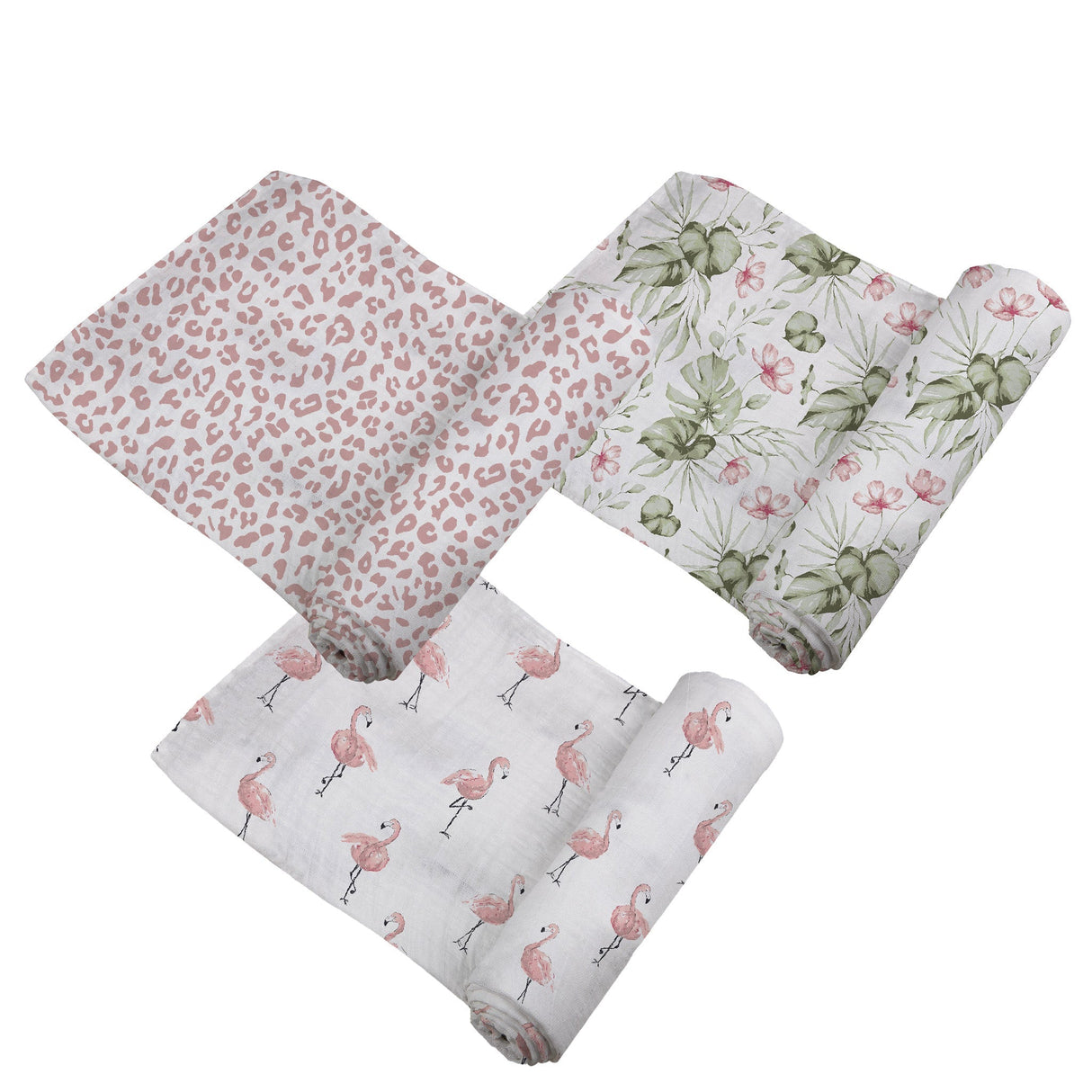 Tropical Paradise Bamboo Muslin Swaddle 3PK