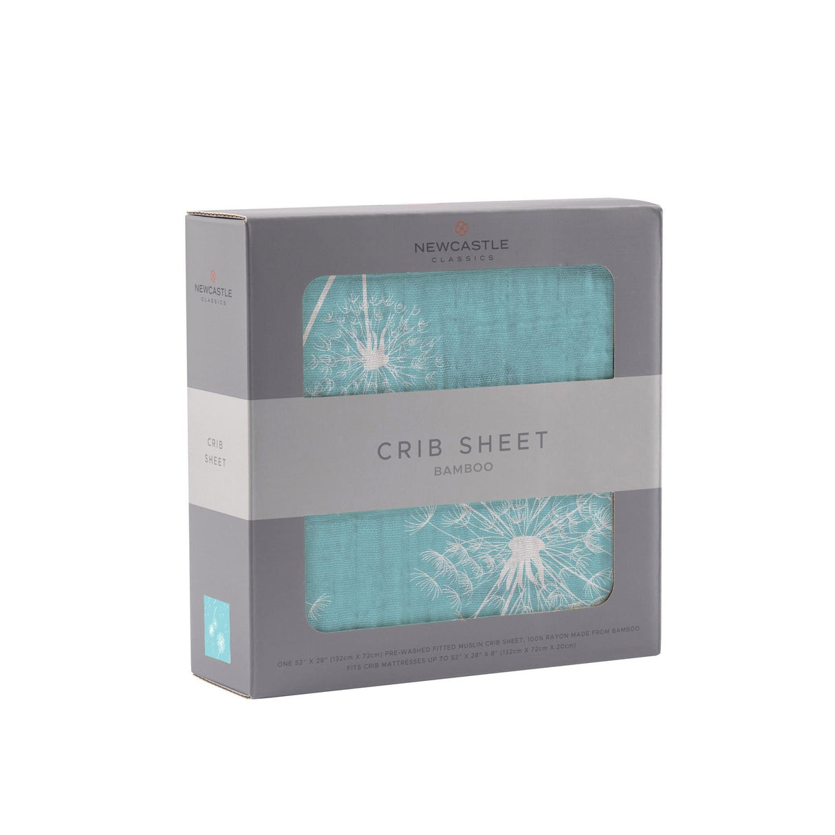 Dandelion Seeds Bamboo Muslin Crib Sheet - HoneyBug