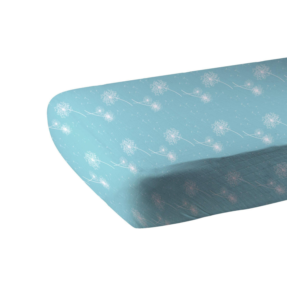 Dandelion Seeds Bamboo Muslin Crib Sheet - HoneyBug