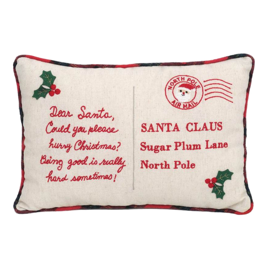 Dear Santa Accent Pillow - HoneyBug