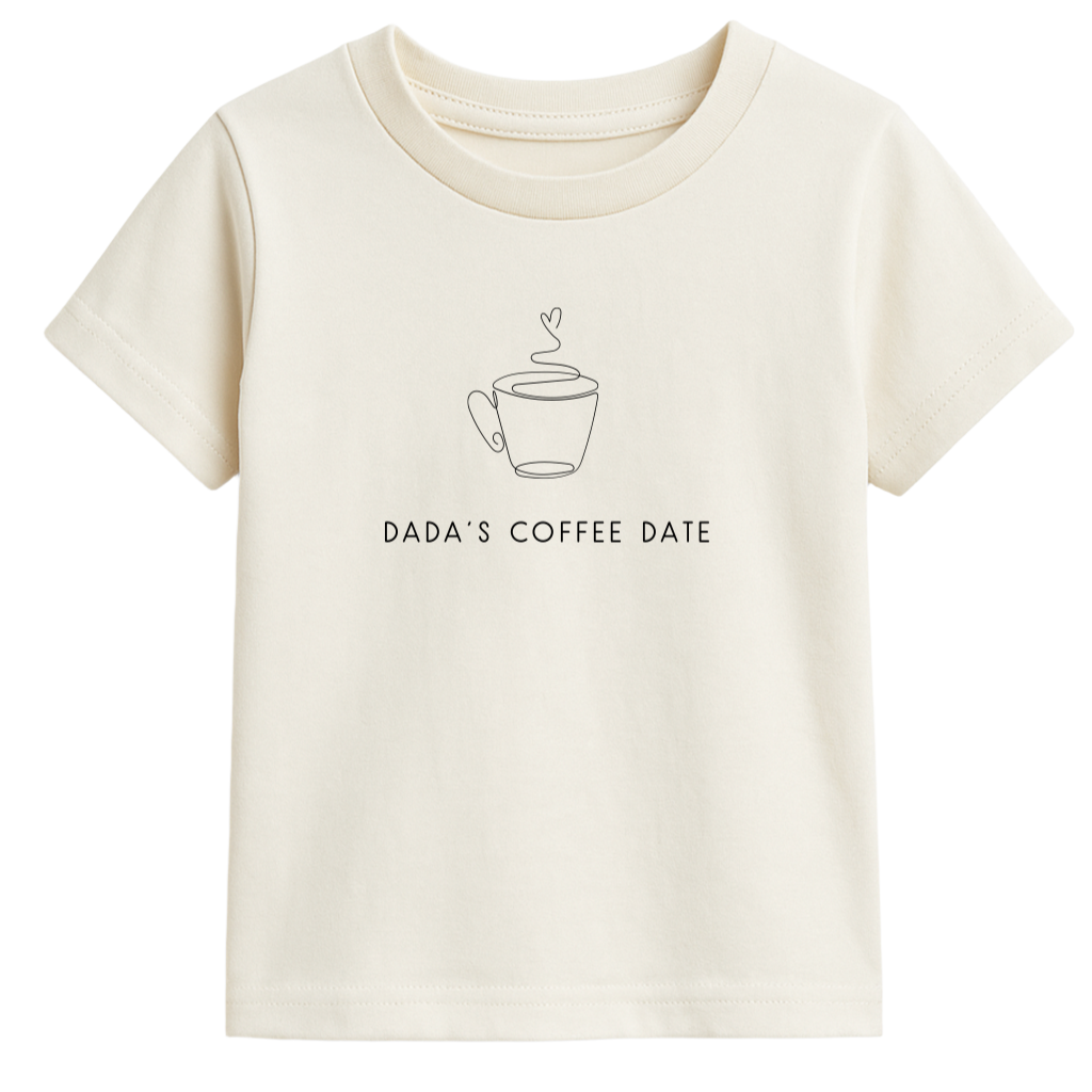 Dadas Coffee Date Organic Cotton Kids T-shirt - HoneyBug