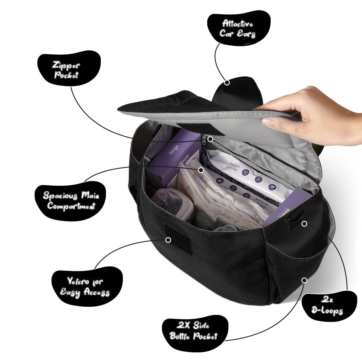 Kitty Paws Stroller Organizer