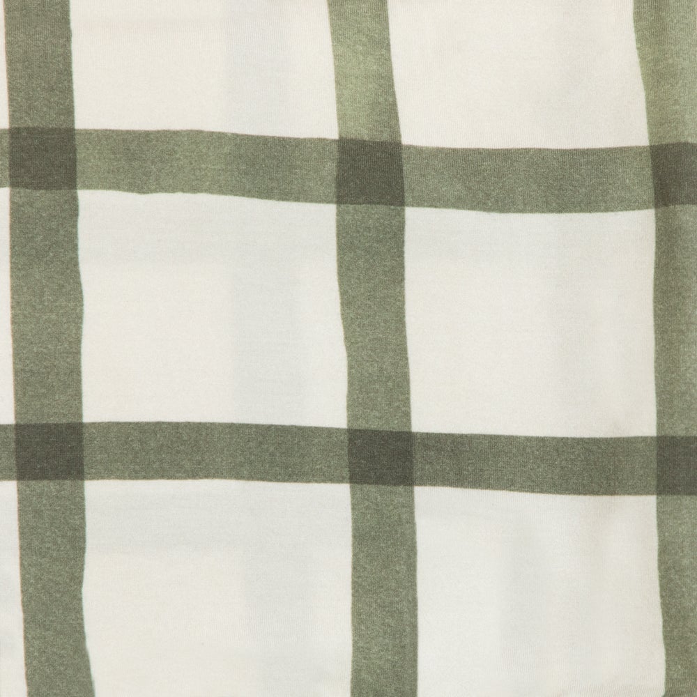 Sage Windowpane Swaddle II - HoneyBug