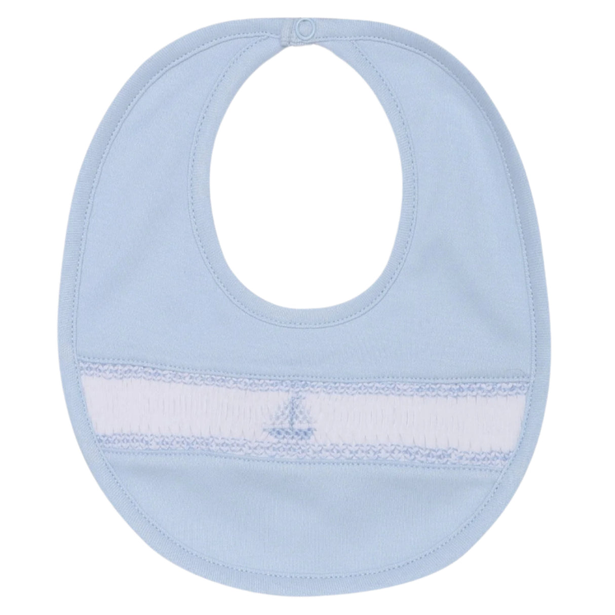 Sailboat Smocked Bib - HoneyBug