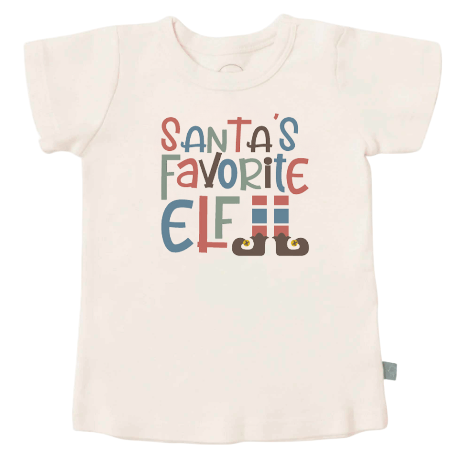 graphic tee | santas favorite elf - HoneyBug