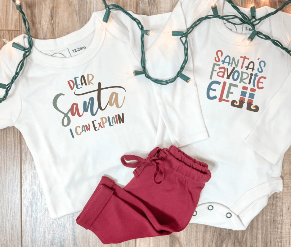 graphic bodysuit | santas favorite elf (long sleeve) - HoneyBug