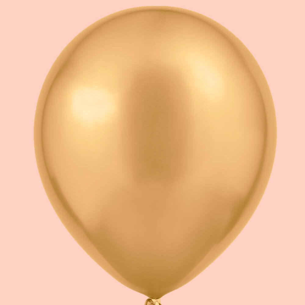 Gold Chrome Pack - 25 Metallic Balloons