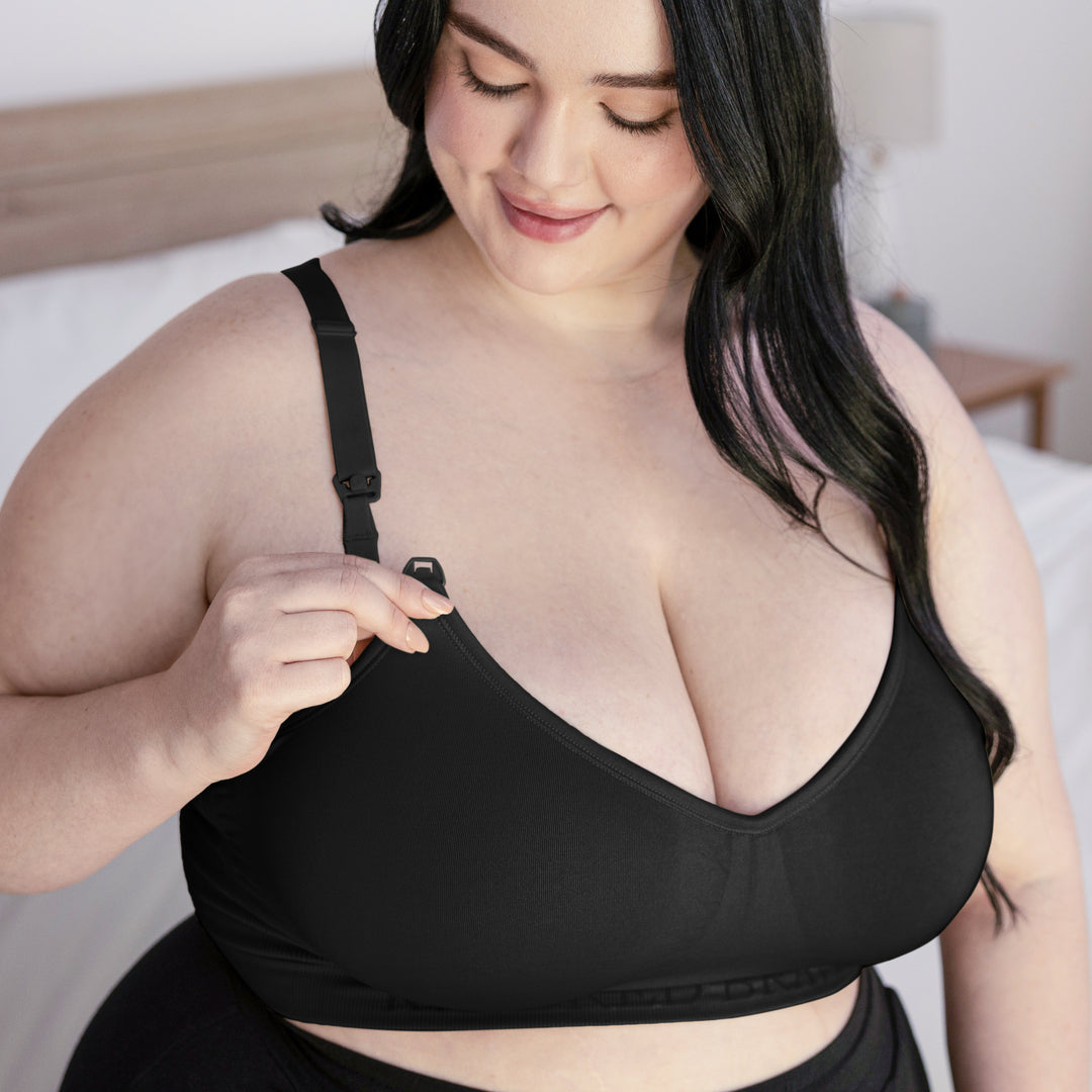 Signature Sublime® Contour Nursing & Maternity Bra | Black - HoneyBug