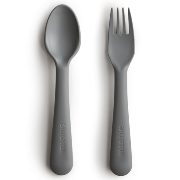 Dinnerware Fork and Spoon Set - Smoke - HoneyBug