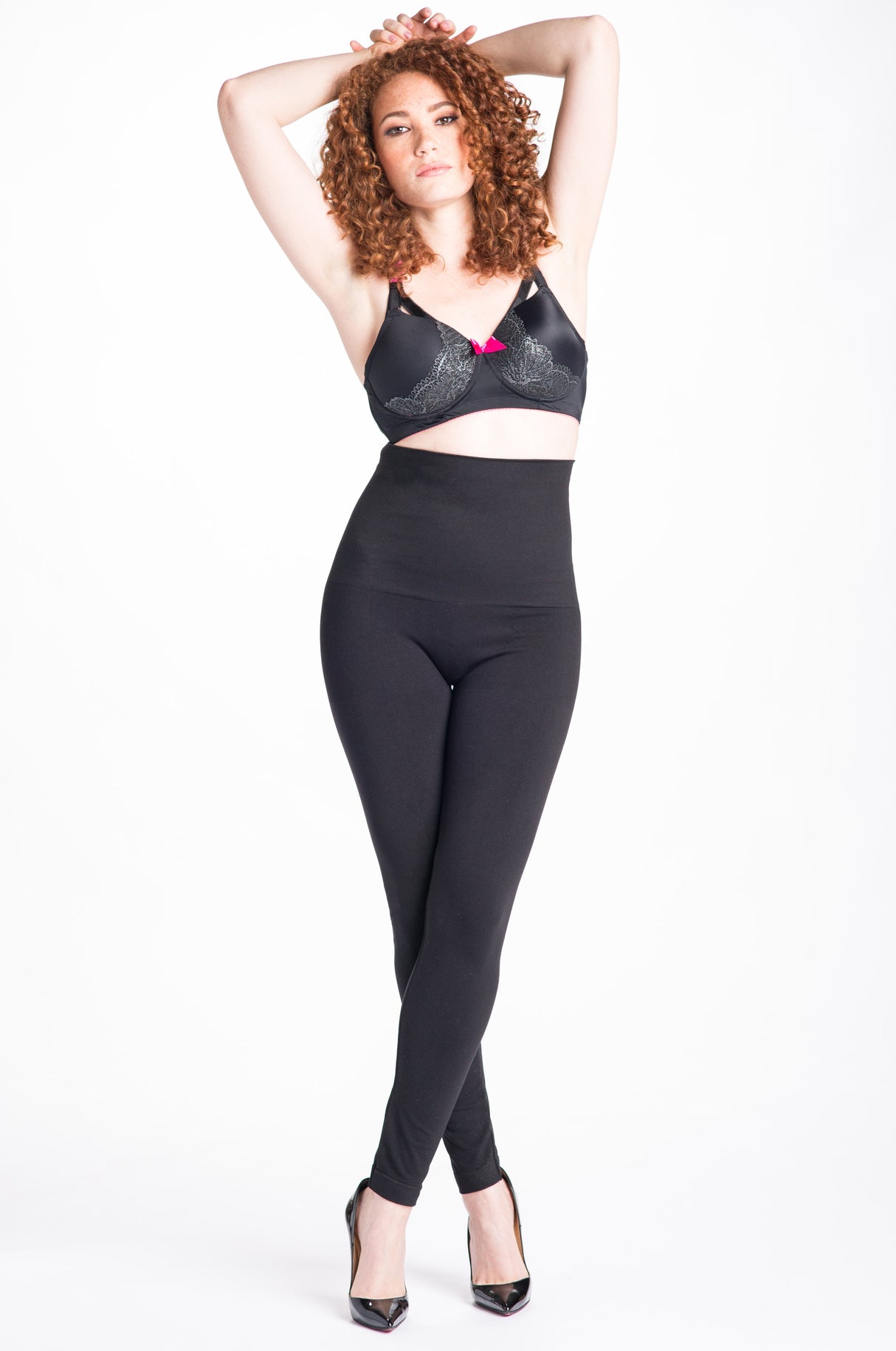 Snapback™ Postpartum Leggings - Black - HoneyBug