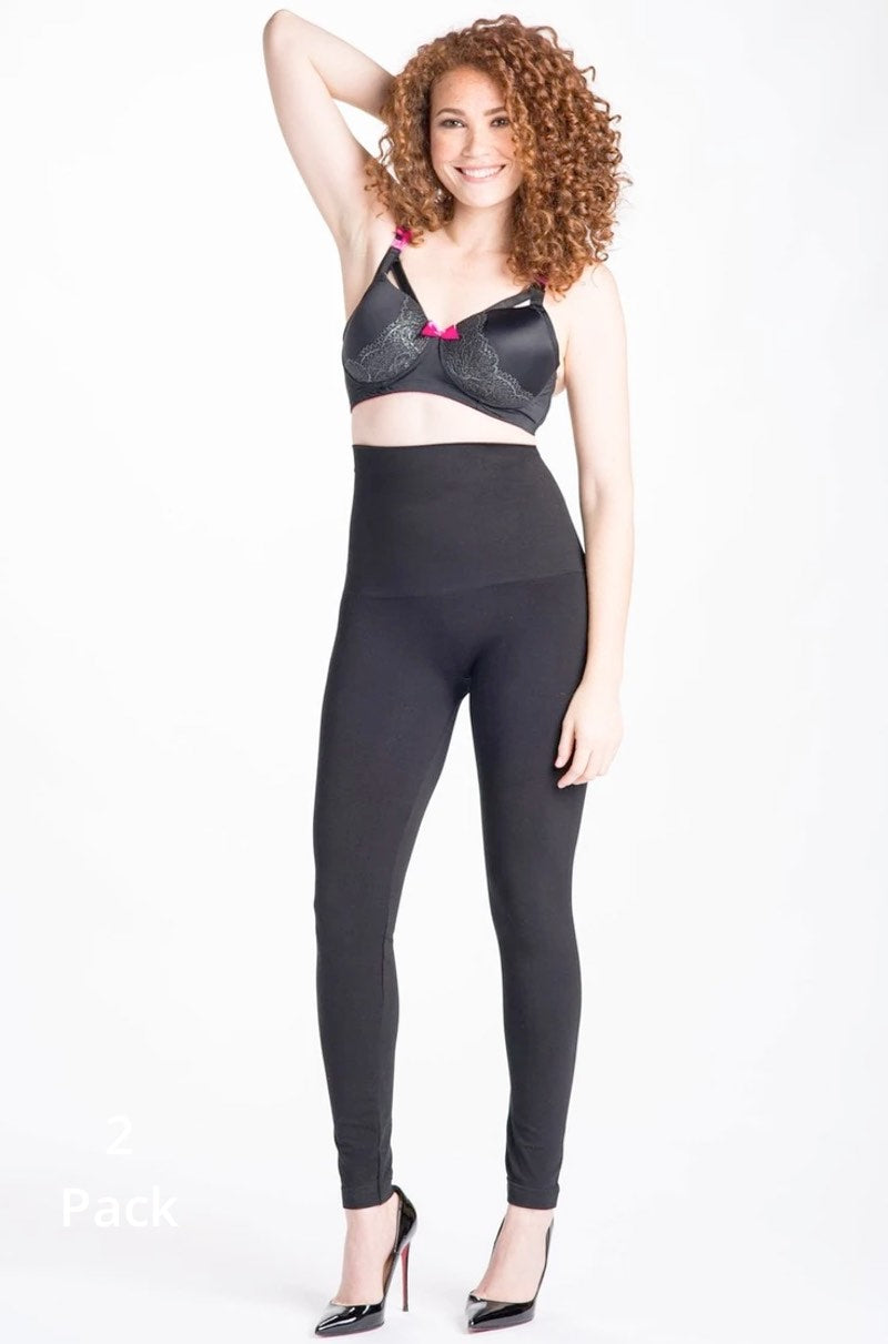 Snapback™ Postpartum Leggings - Black - HoneyBug