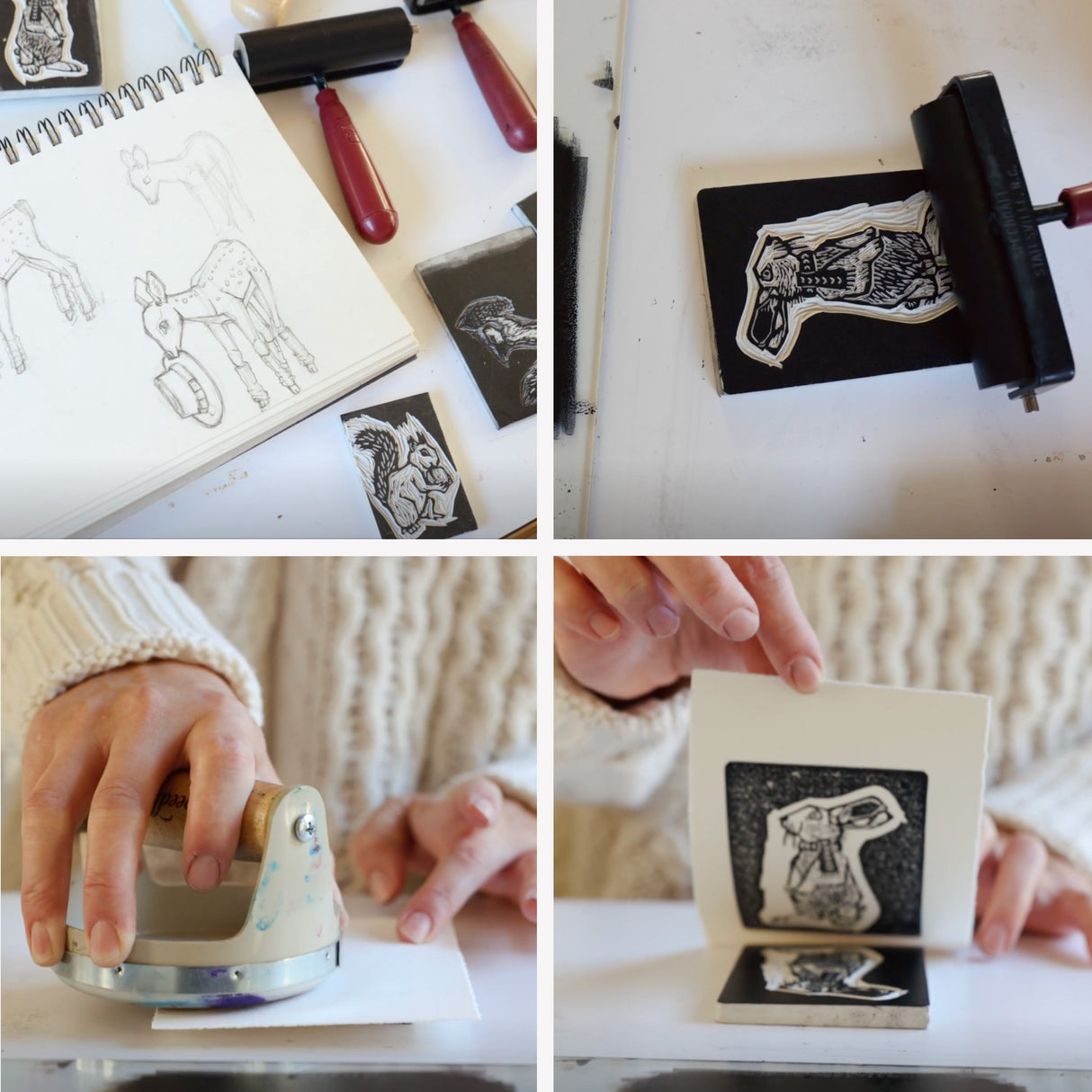 Cotton Muslin Baby Quilt - Snow Day - HoneyBug