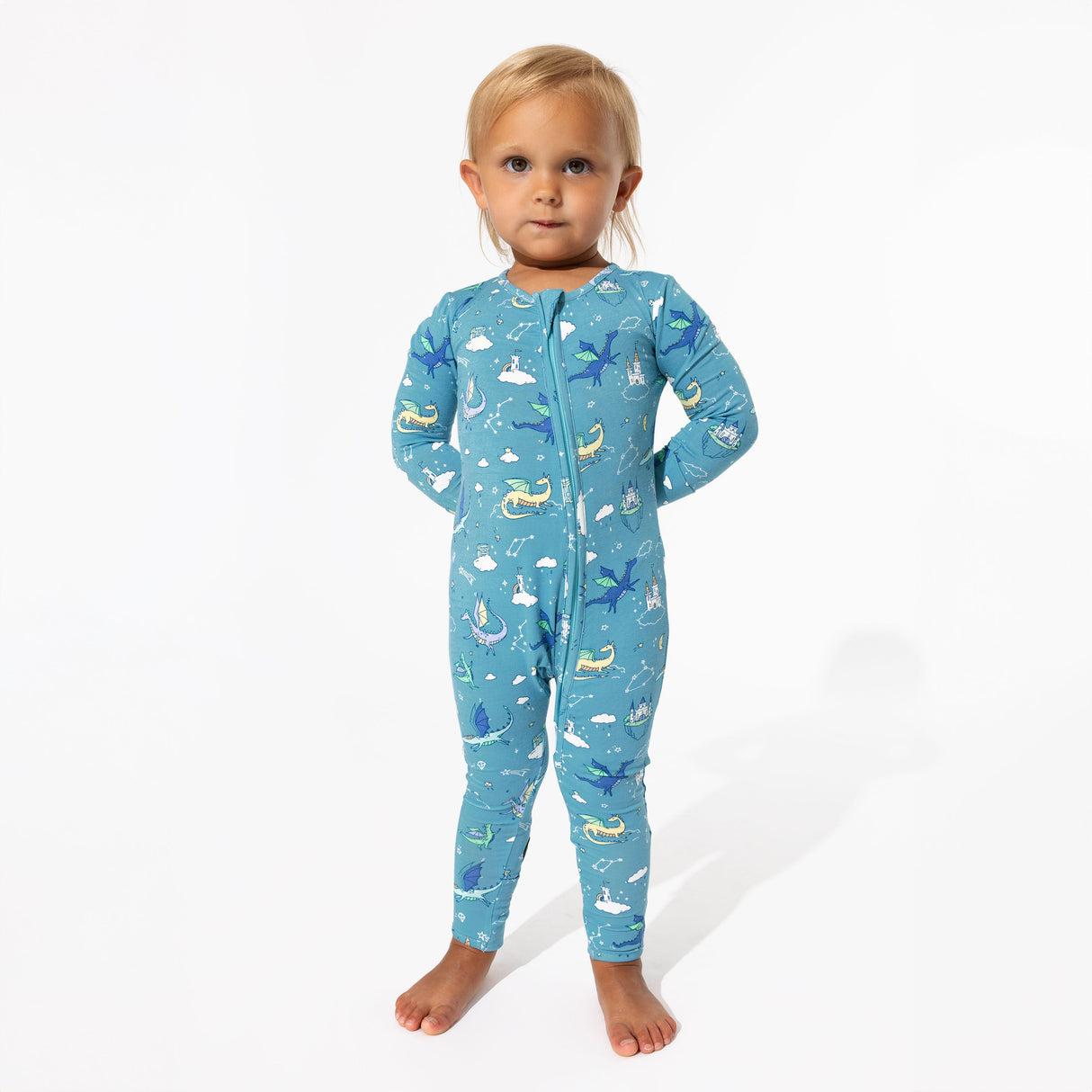 Dragon Dreams Bamboo Convertible Footie - HoneyBug
