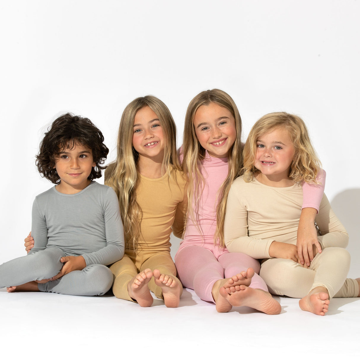 Dusty Rose Bamboo Kids Pajamas - HoneyBug
