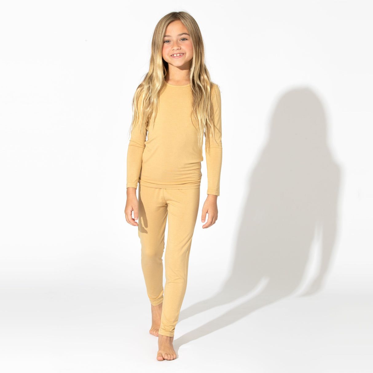 Latte Bamboo Kids Pajamas - HoneyBug