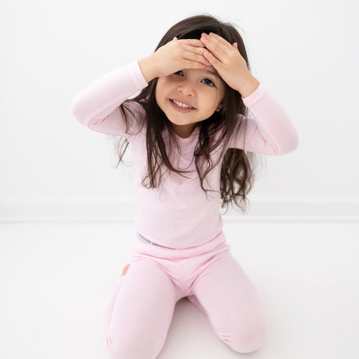 Blush Pink Bamboo Kids Pajamas - HoneyBug