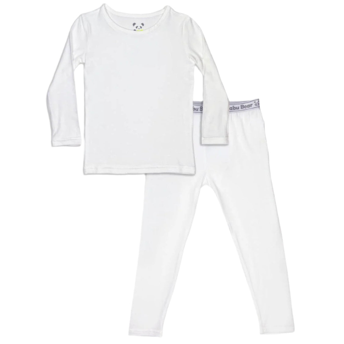 Milk White Bamboo Kids Pajamas - HoneyBug