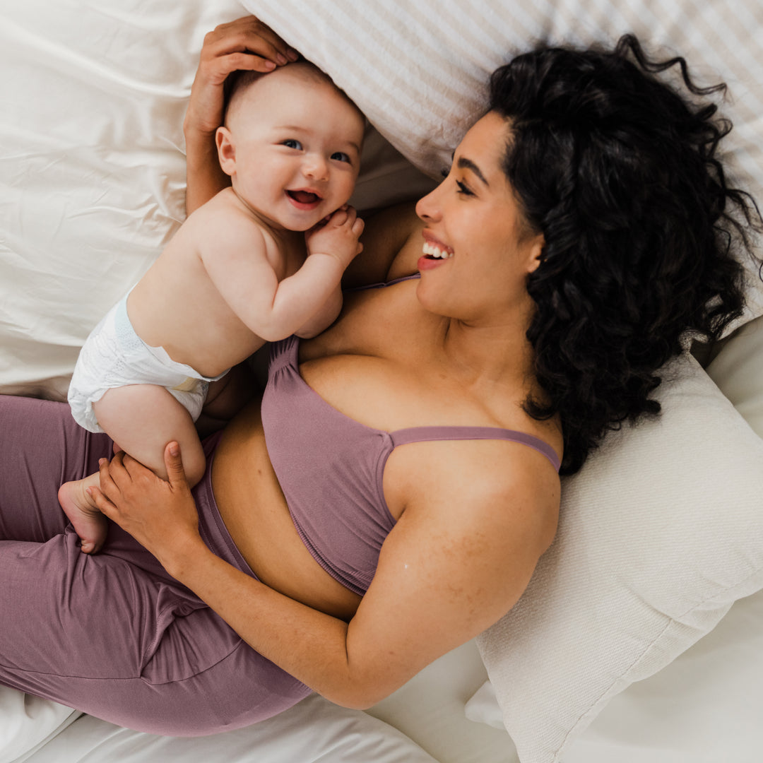 Sublime® Bamboo Hands-Free Pumping Lounge & Sleep Bra | Twilight - HoneyBug