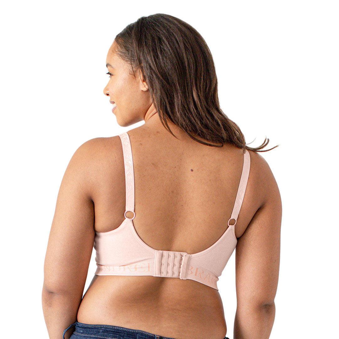 Sublime® Hands-Free Pumping & Nursing Bra | Pink Heather - HoneyBug