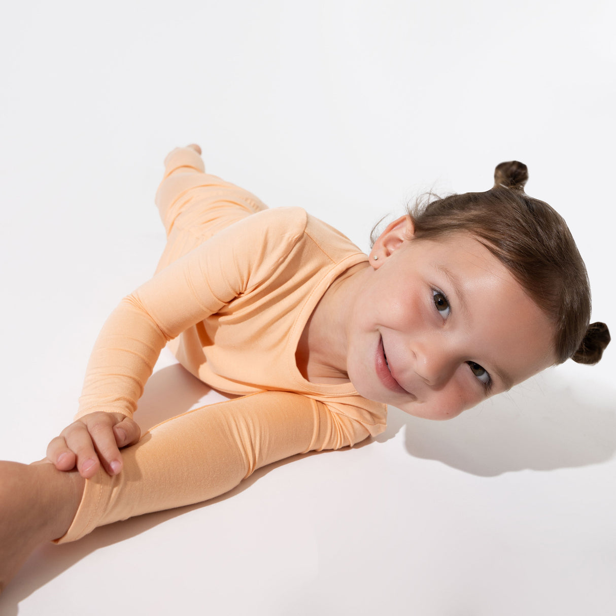 Peach Fuzz Bamboo Kids Pajamas - HoneyBug