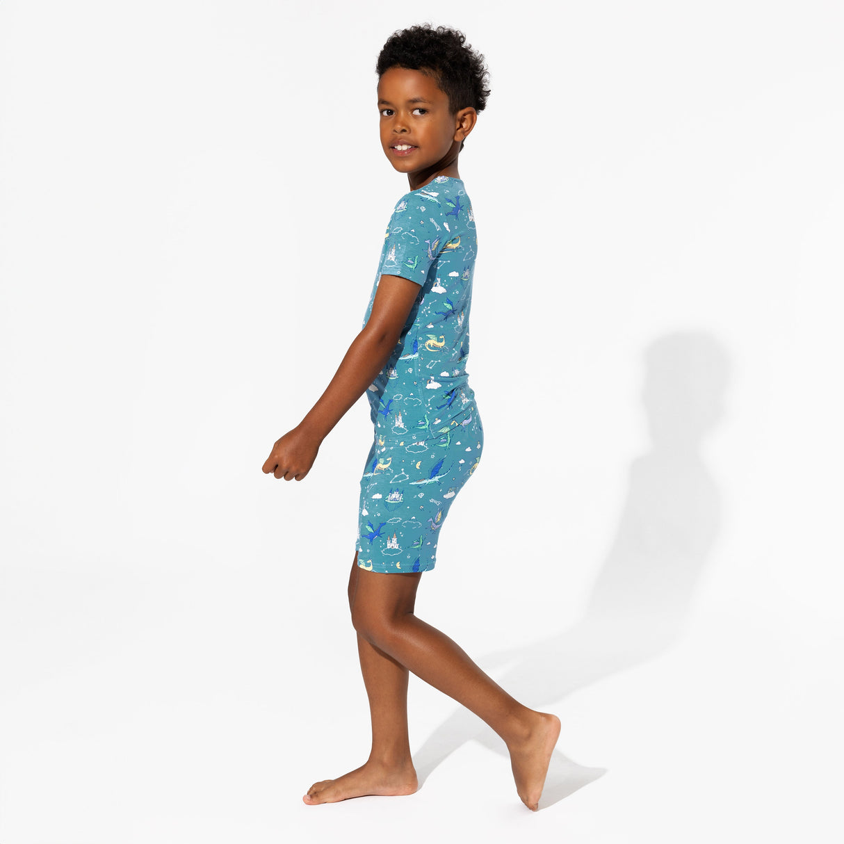 Dragon Dreams Bamboo Kids Pajama Short Set - HoneyBug