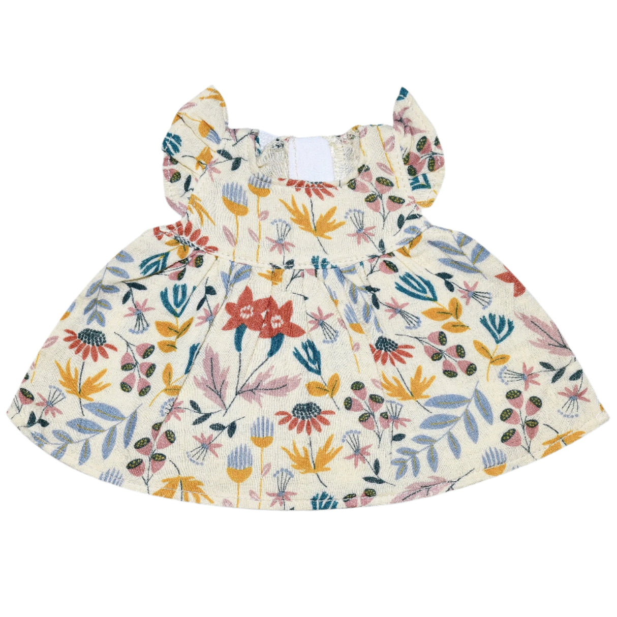 Doll Dress - Earthtone Floral - HoneyBug