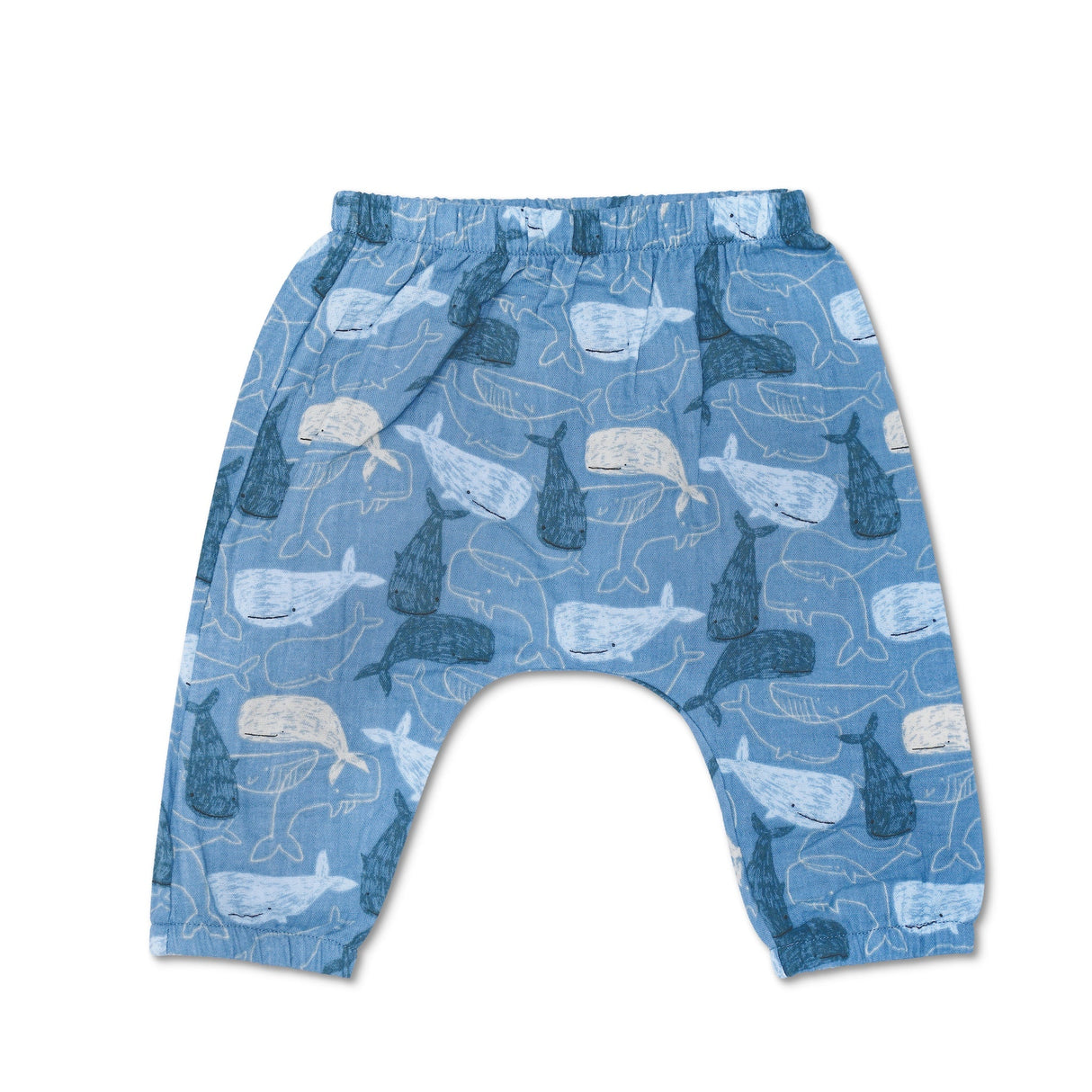 Muslin Pants - Whale Tales - HoneyBug