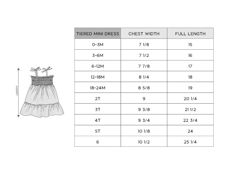 Tiered Mini Dress Set - HoneyBug